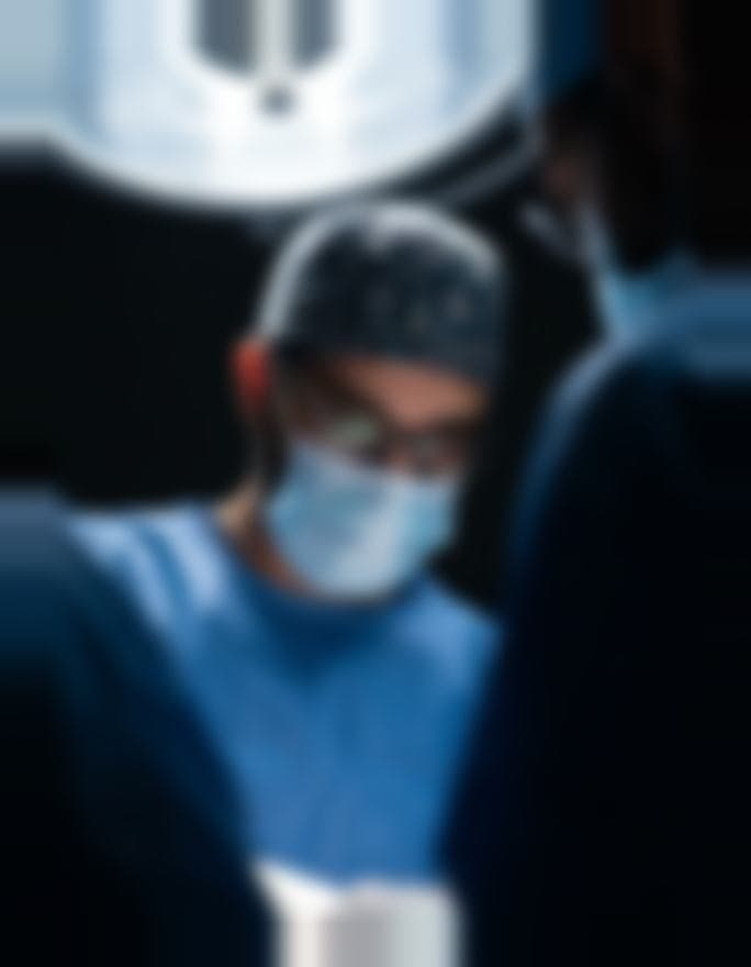 Surgeon in an operating theatre